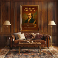 Abraham Baldwin Legacy Vintage Historical Poster