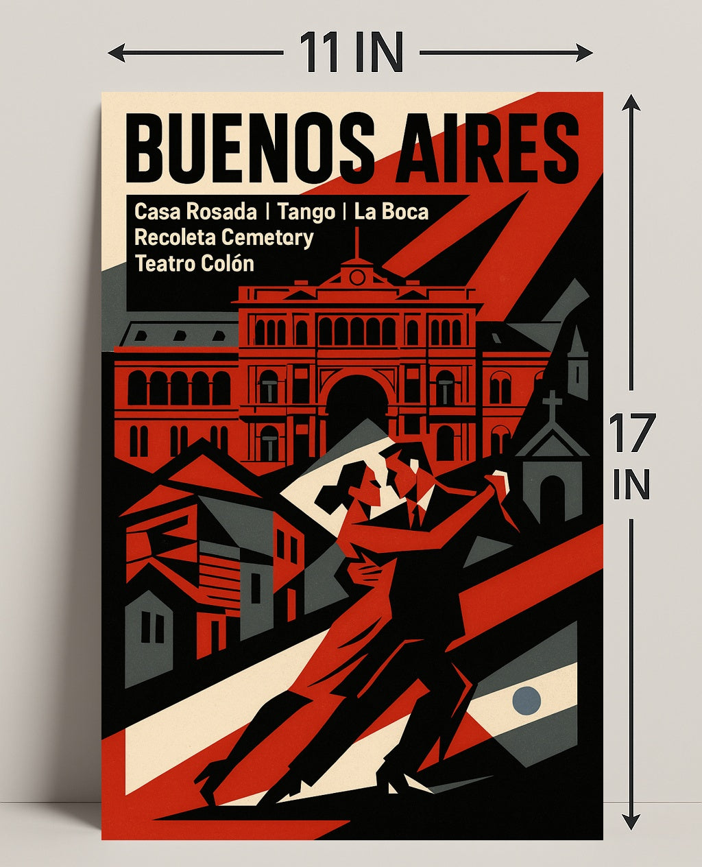 Buenos Aires Highlights Wall Art Print PosterGoat