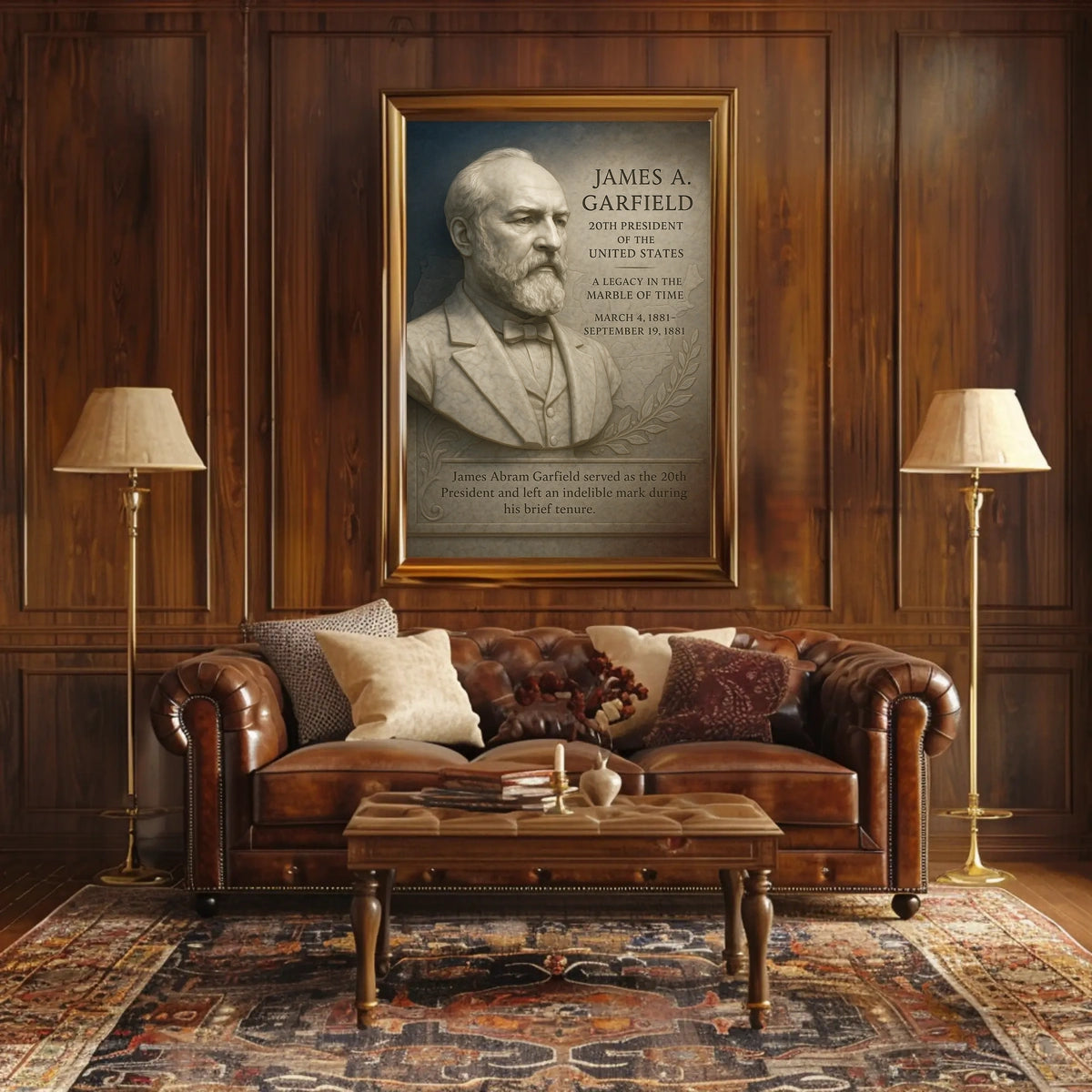 James A. Garfield 20th President Poster