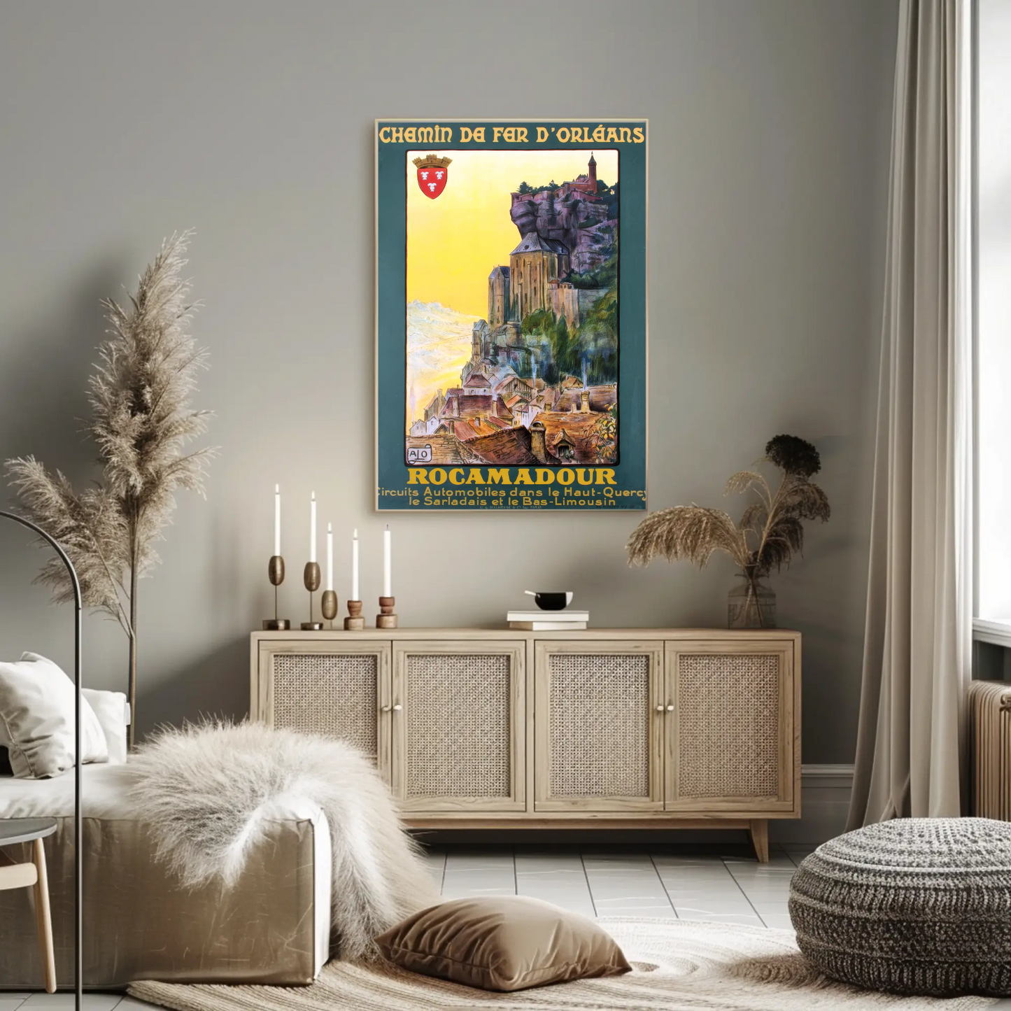 Rocamadour Travel Poster