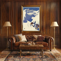 Vivid Vintage Ski Adventure in Austria Travel Poster PosterGoat