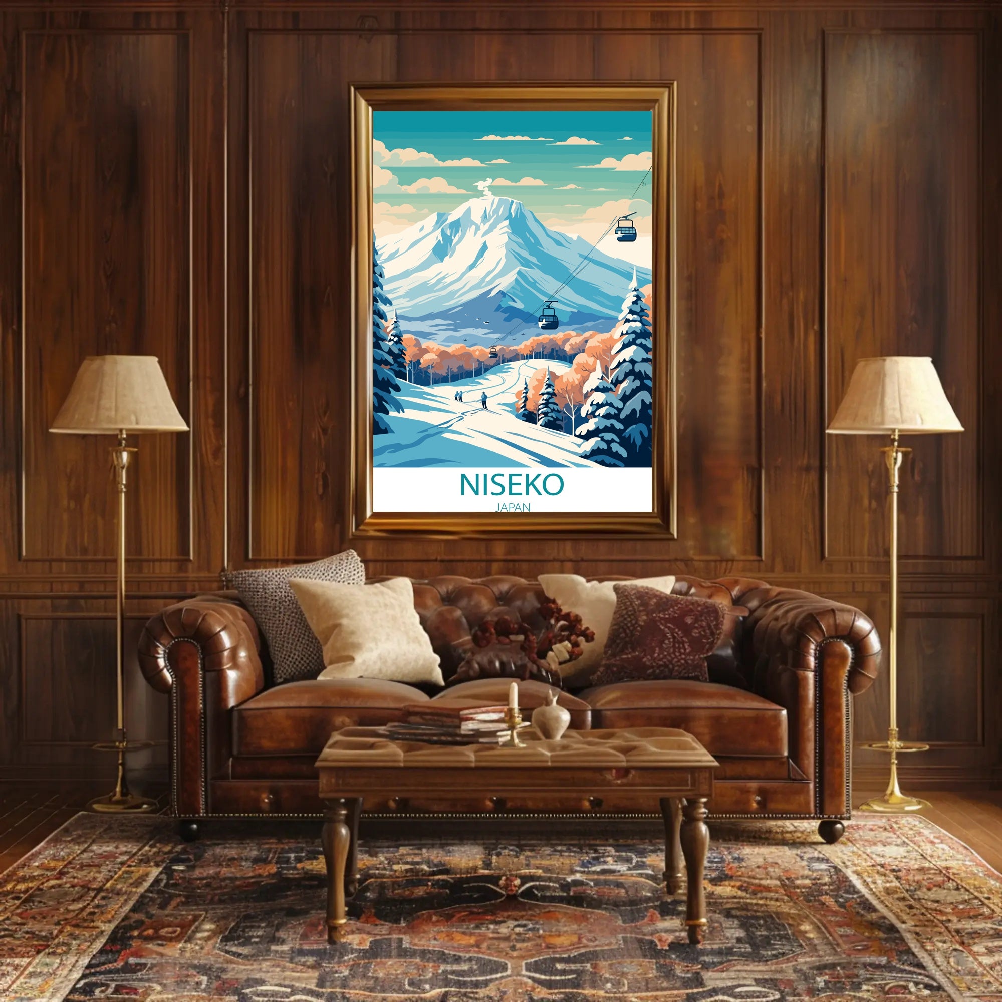 Niseko Mt. Yotei Winter Wonderland Travel Poster