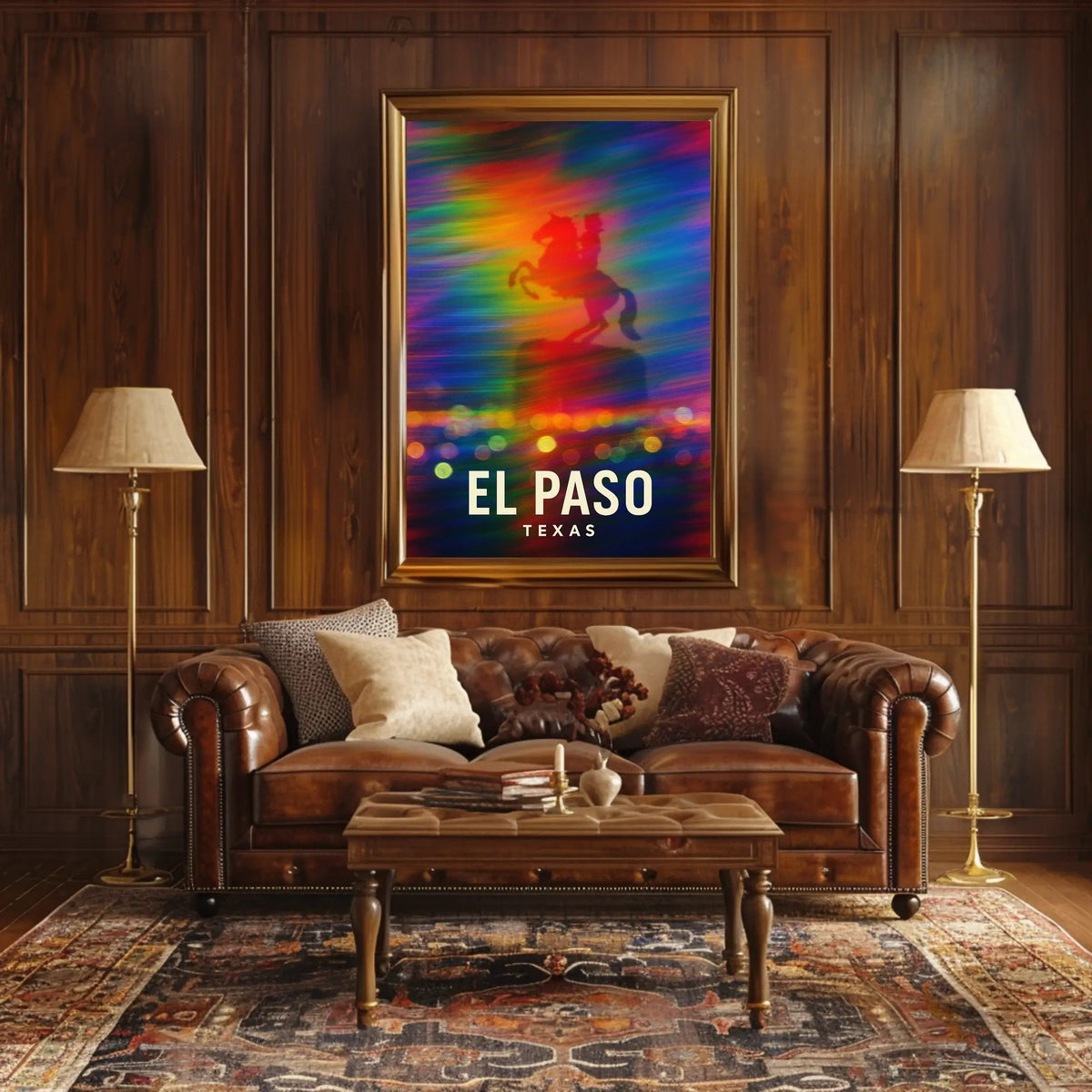 El Paso Texas Scenic Travel Photography Poster