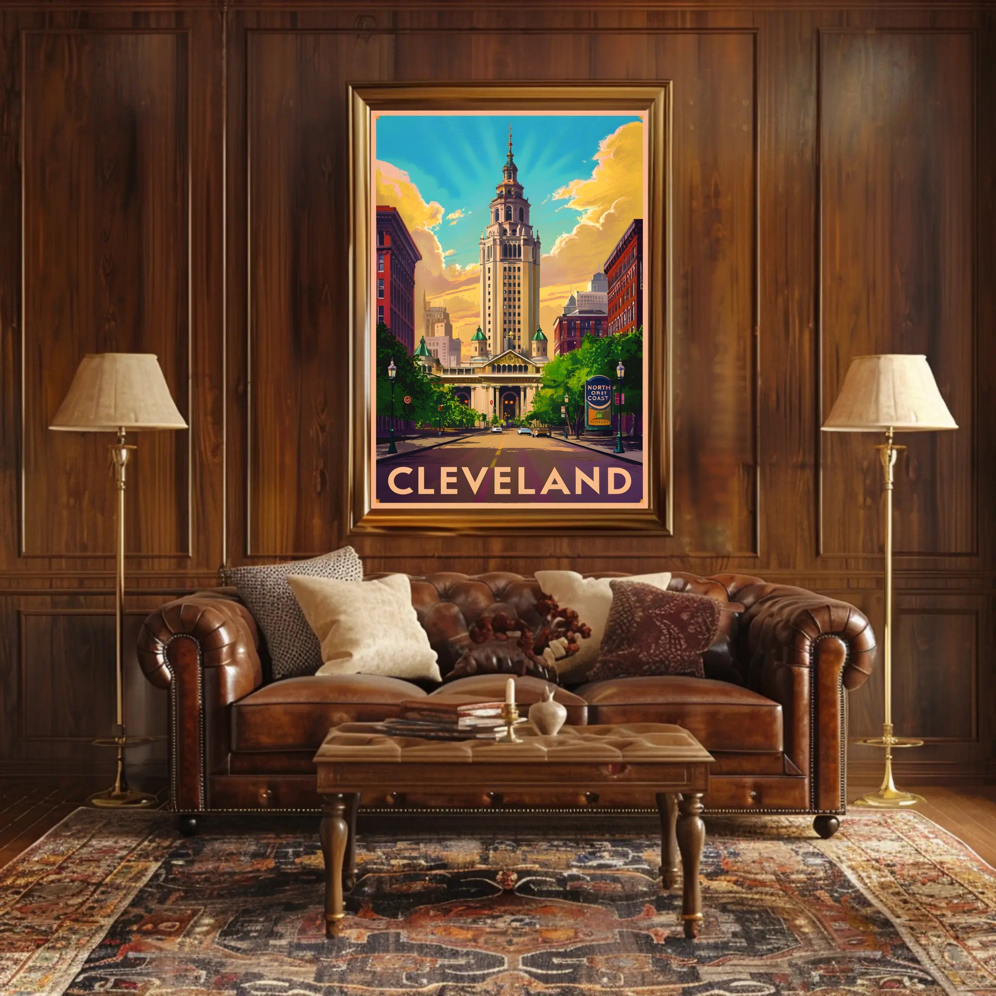 Cleveland Skyline Poster