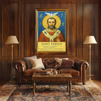 Saint Fabian Poster PosterGoat