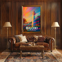 Biloxi Lighthouse Mississippi Poster