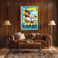 Les Marécottes Scenic Winter Travel Poster PosterGoat