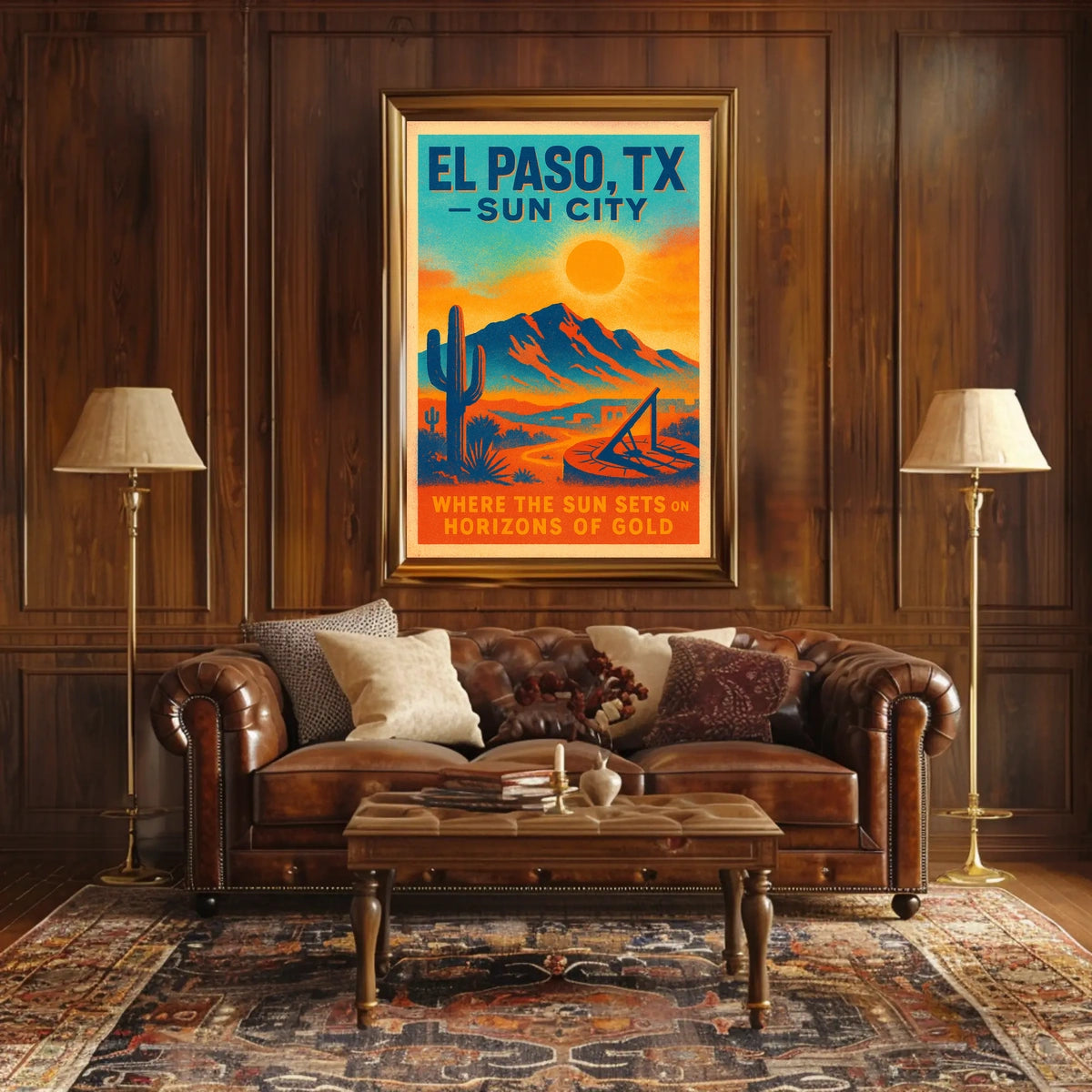 El Paso, TX Sun City Poster