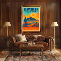 El Paso, TX Sun City Poster
