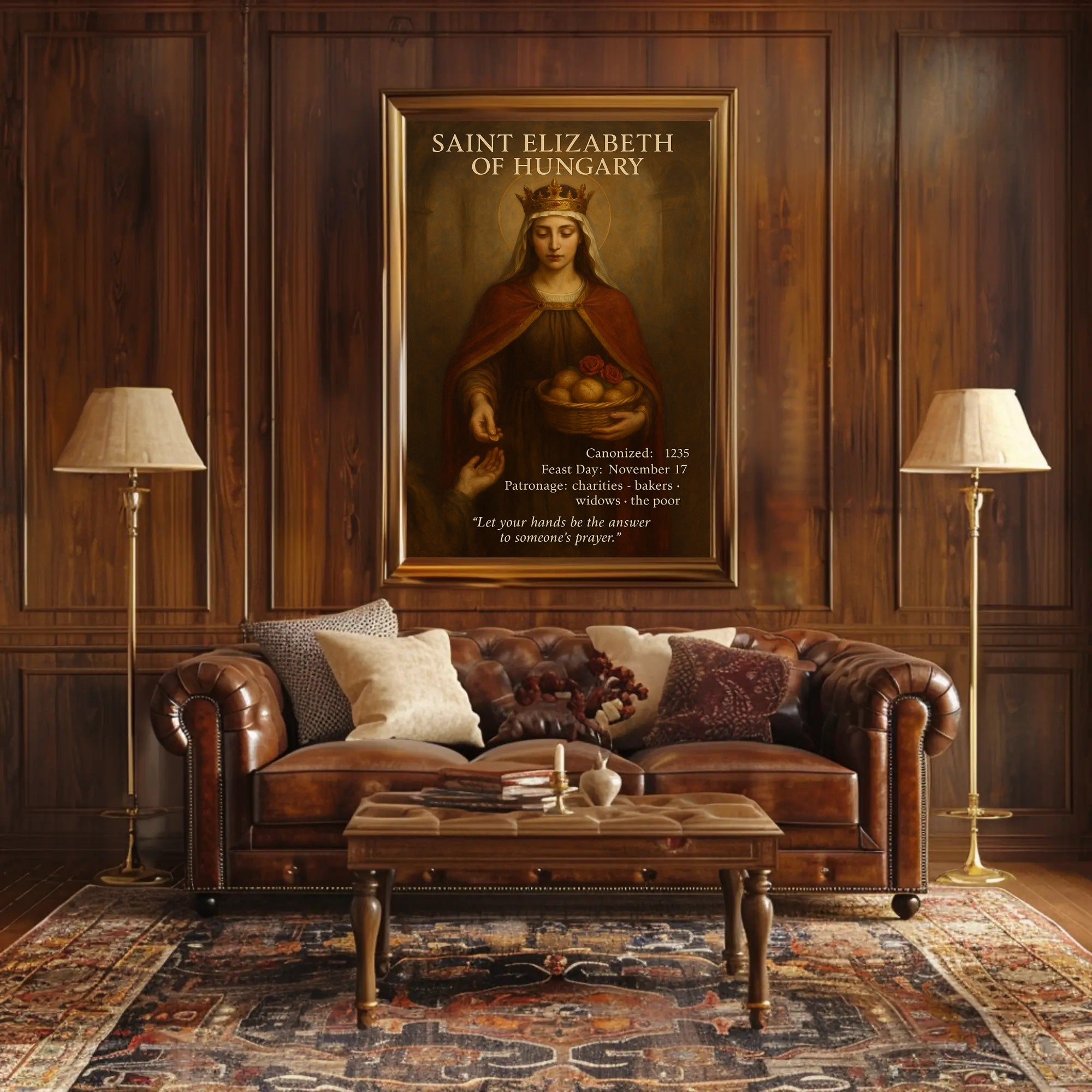 Saint Elizabeth of Hungary Religious Heritage Cultural Poster