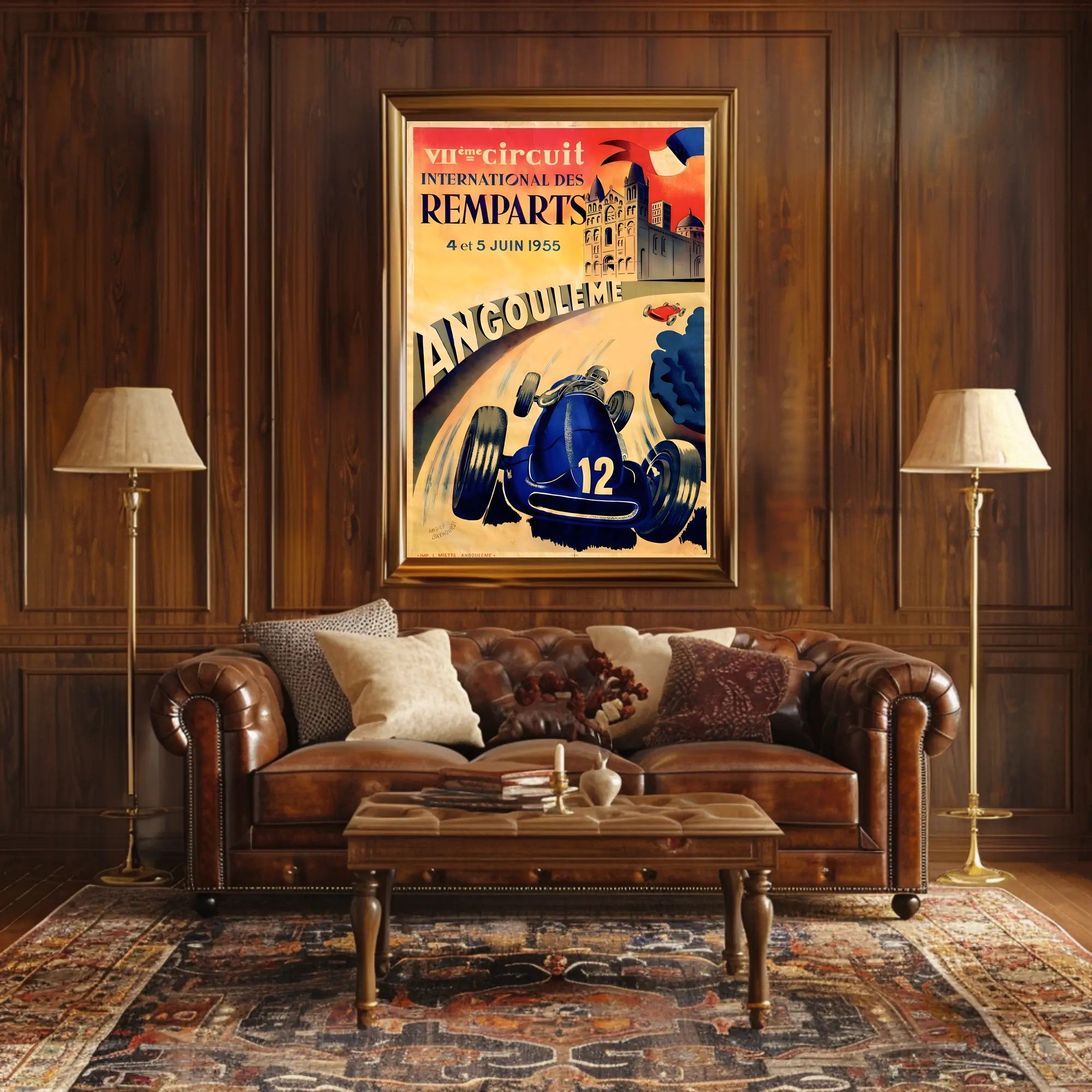 Circuit des Remparts 1955 Poster