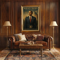 Presidential Portrait Art in Political or Propaganda Poster