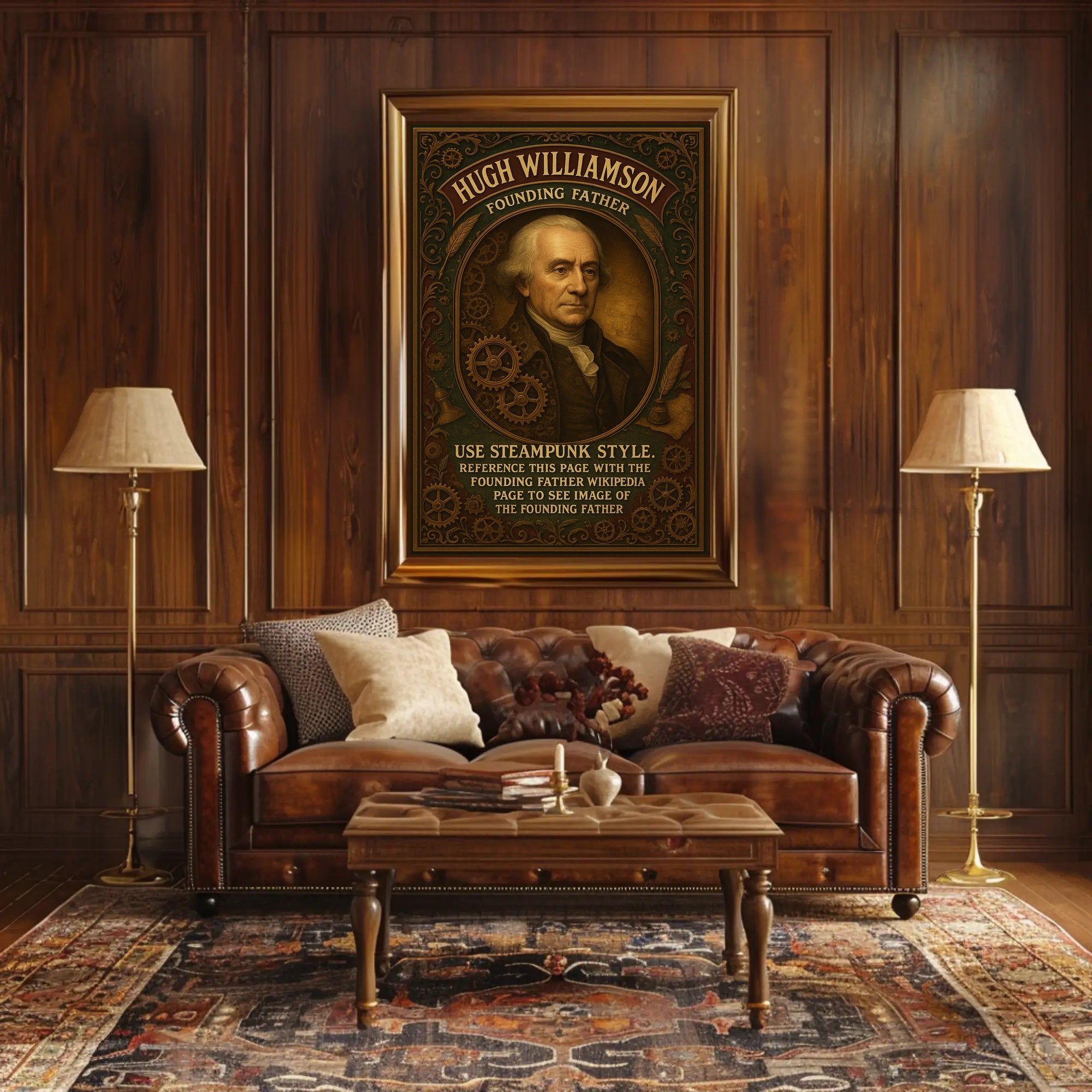 Hugh Williamson Founding Father Poster
