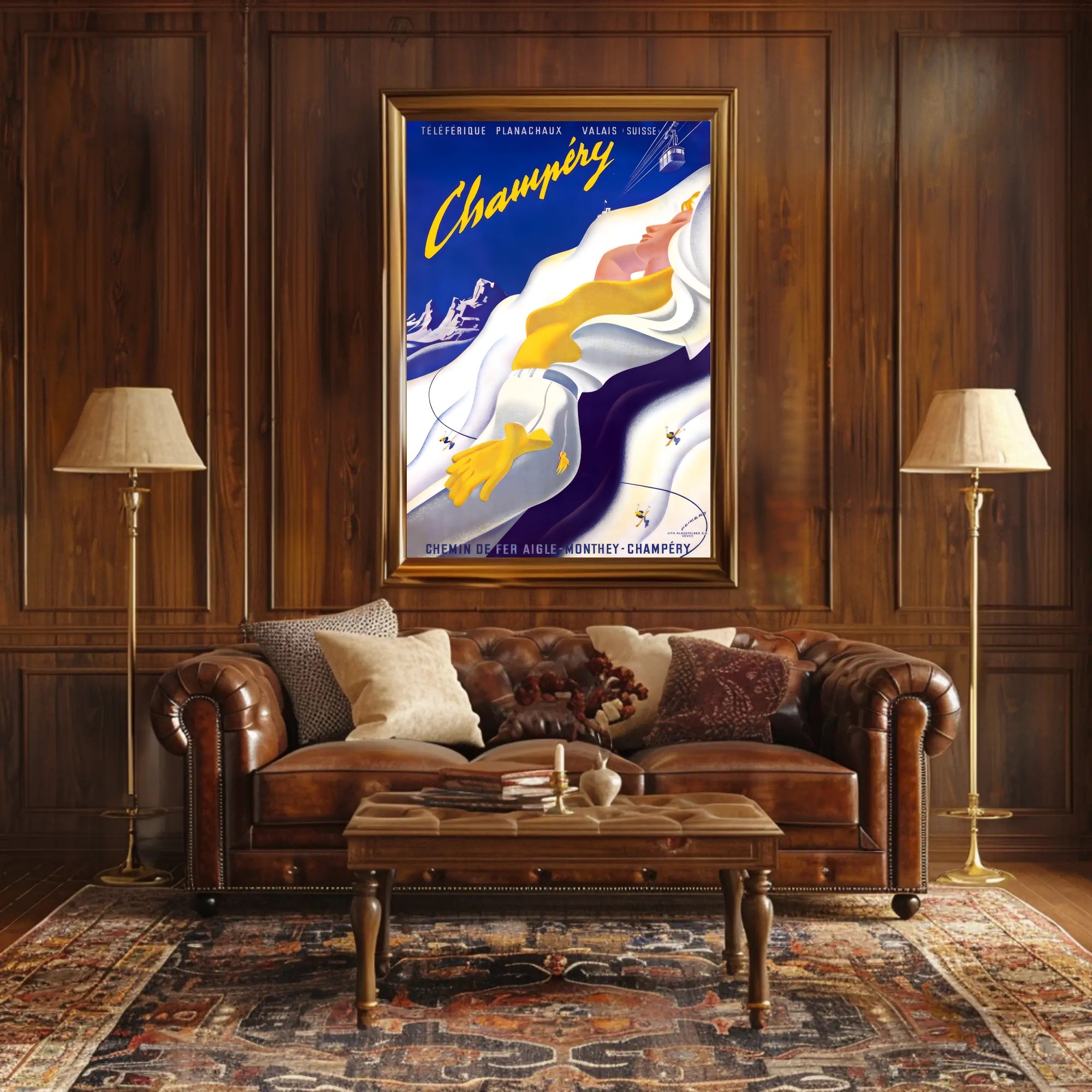 Champéry Adventure Vintage Travel Art Poster PosterGoat