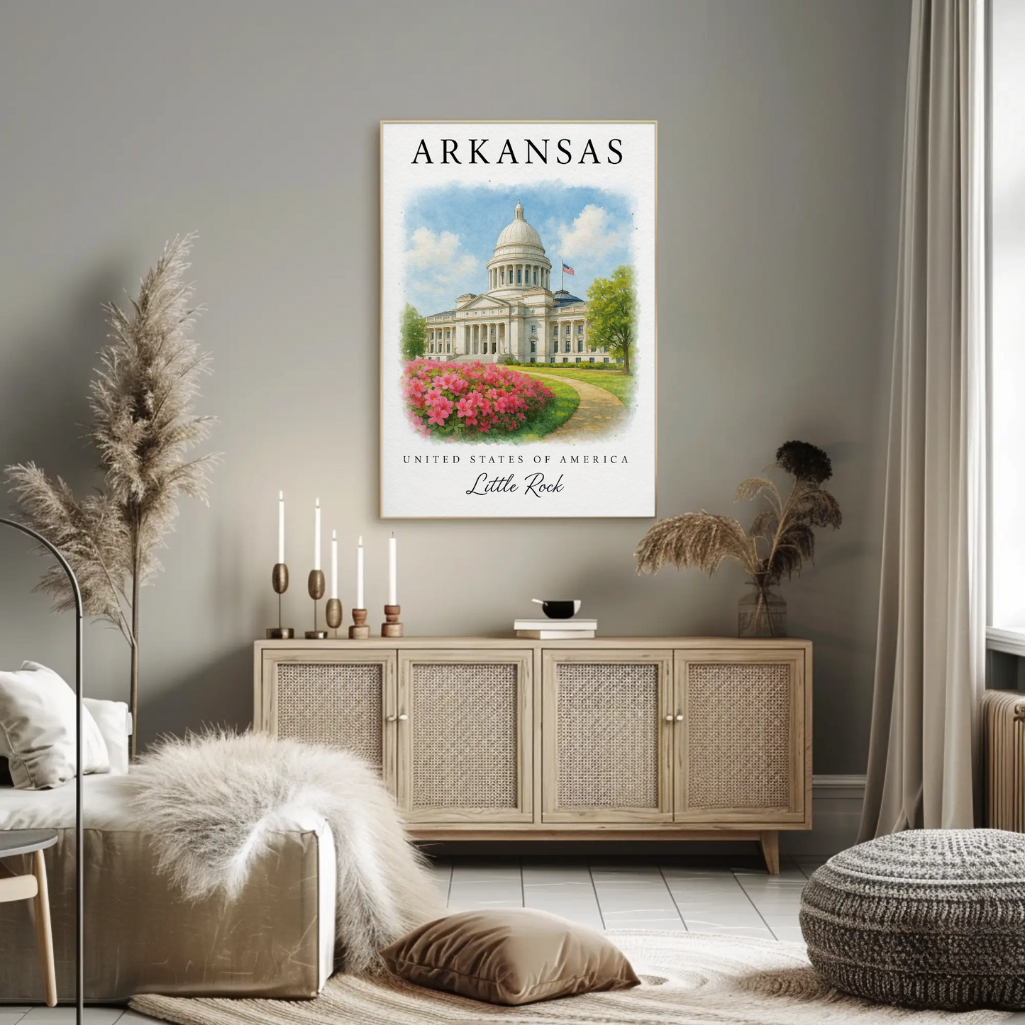 Arkansas, Little Rock Signature Series Vintage Travel Poster