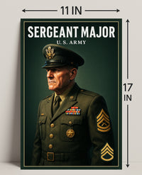 Sergeant Major U.S. Army Poster PosterGoat