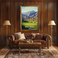 PGA WEST Golf Landscape Art Poster - Sports Poster