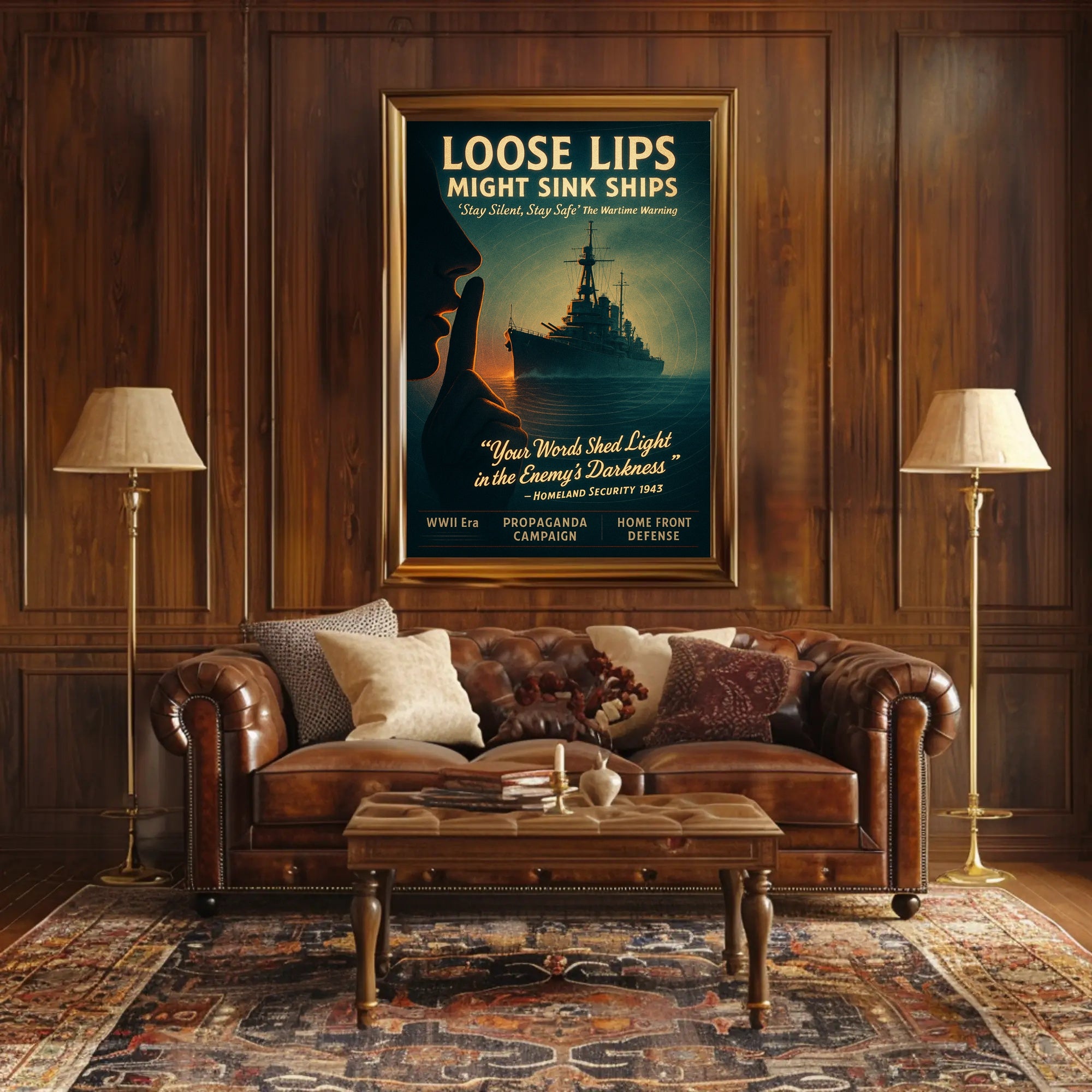 Loose Lips Might Sink Ships Poster