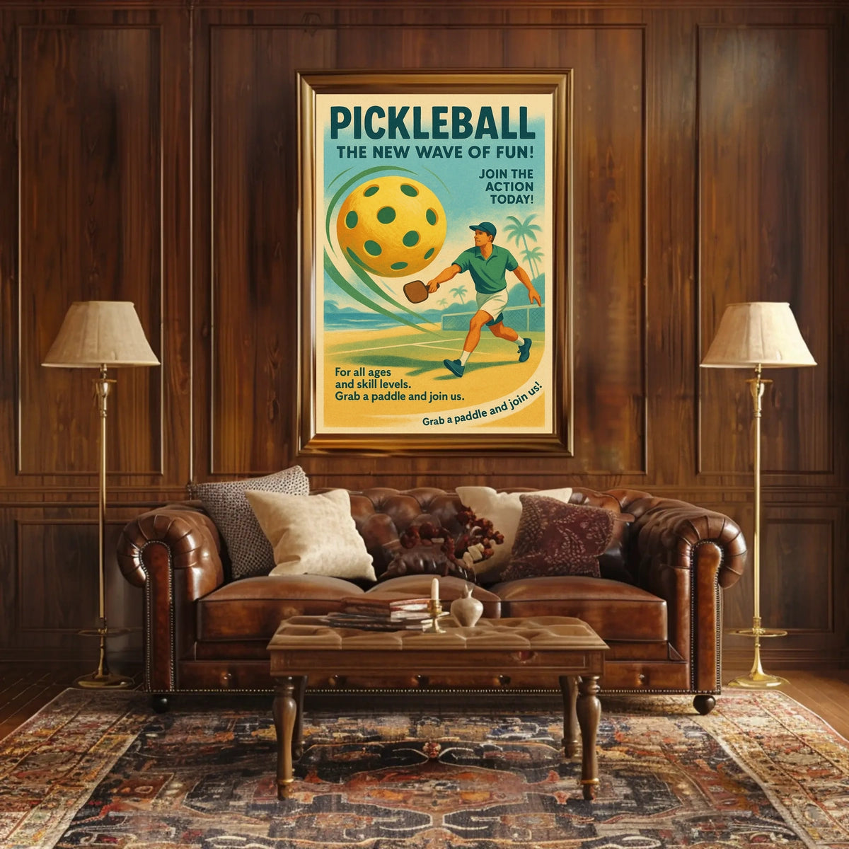 Pickleball The New Wave of Fun Poster