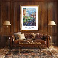 Las Vegas Skyline Poster PosterGoat