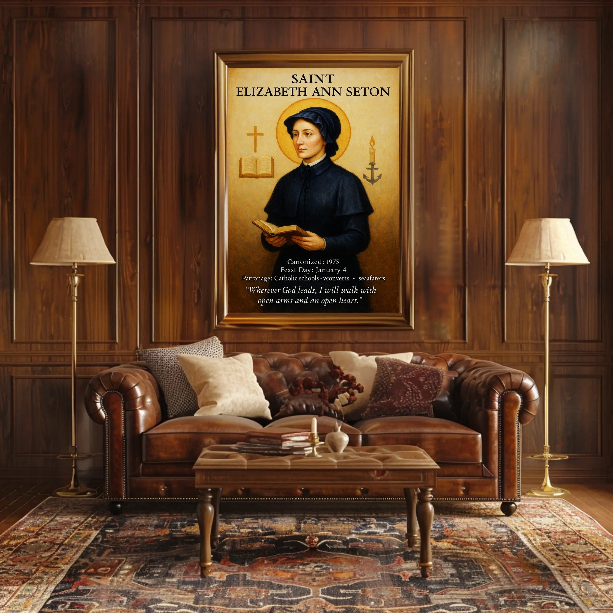 Saint Elizabeth Ann Seton Poster PosterGoat