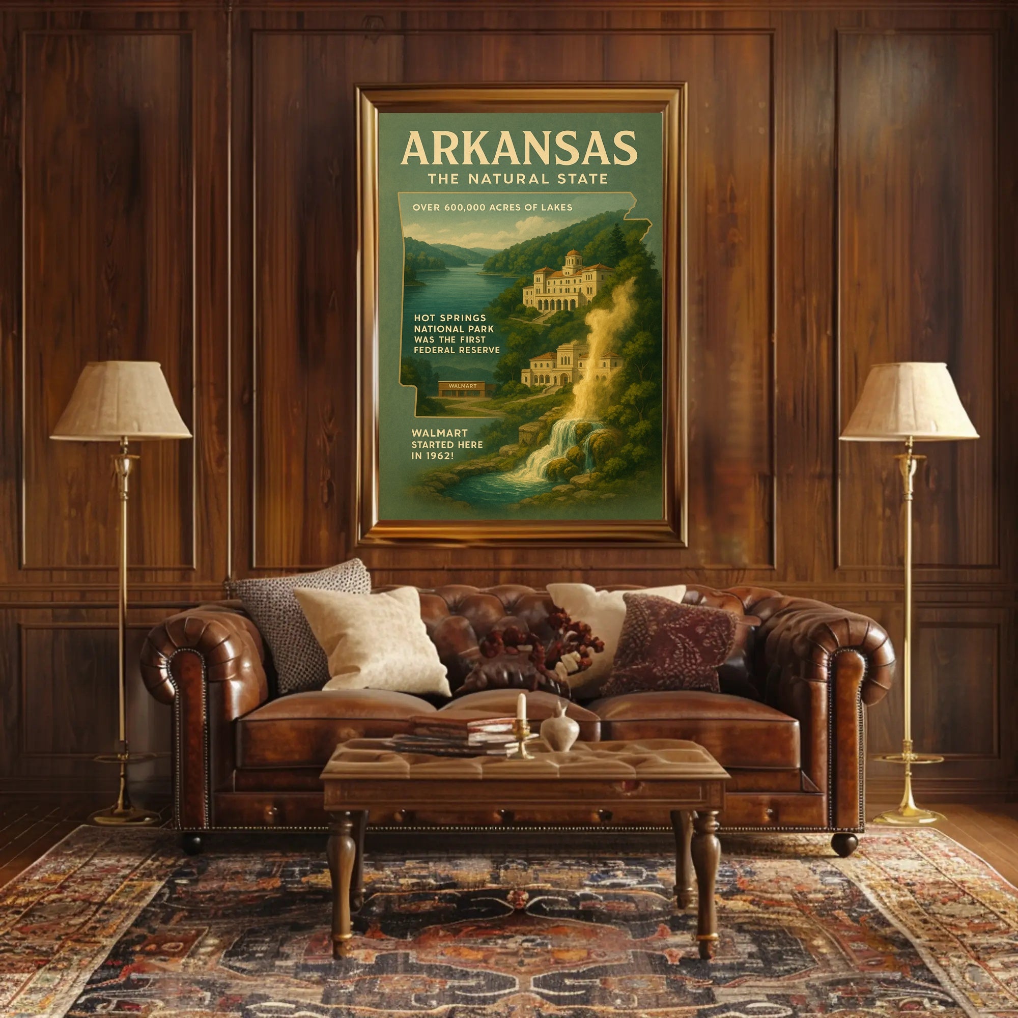 Arkansas The Natural State Poster
