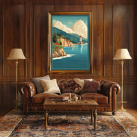 Tranquil Coastal Lighthouse Poster