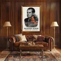 Richard Nixon 37th President of the United States Reflections Poster