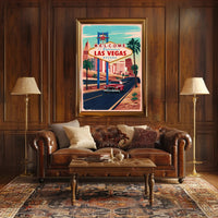 Vintage Las Vegas Adventure Poster