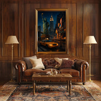 New York Nights Poster For NYC Lovers Timeless Cityscape