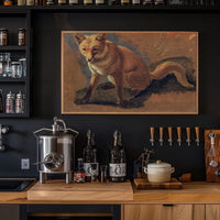 Majestic Fox Painting in Classic Animal Poster