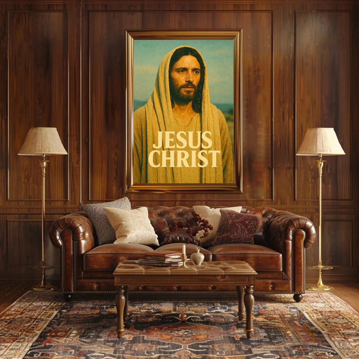 Jesus Christ Sacred Scenic Faith Poster