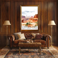 Canyonlands Watercolor Wall Art Poster