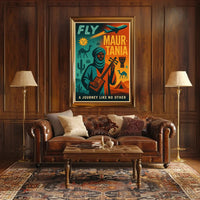 Mauritania Adventure Vintage Travel Poster PosterGoat