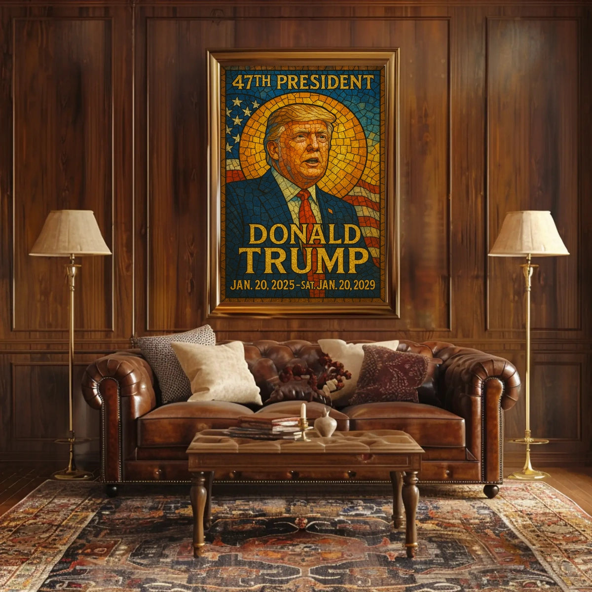 Trump 47th President Patriotic Decor Lovers Poster