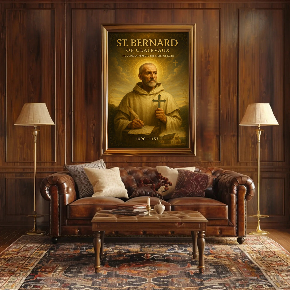 St. Bernard of Clairvaux Poster