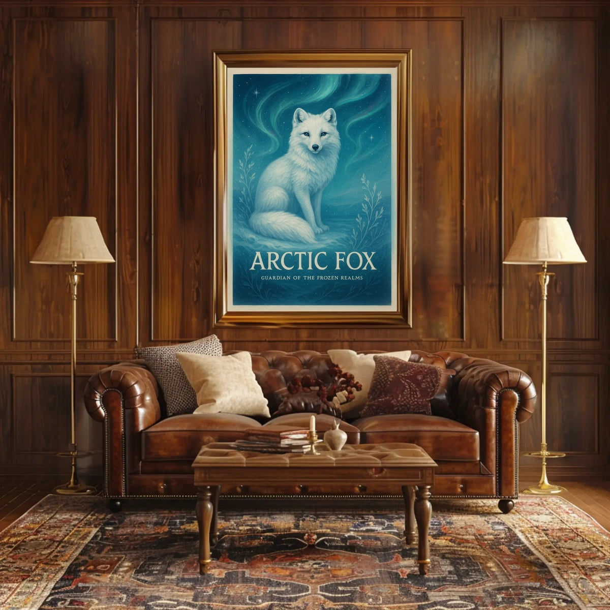 Arctic Fox Guardian of the Frozen Realms Poster