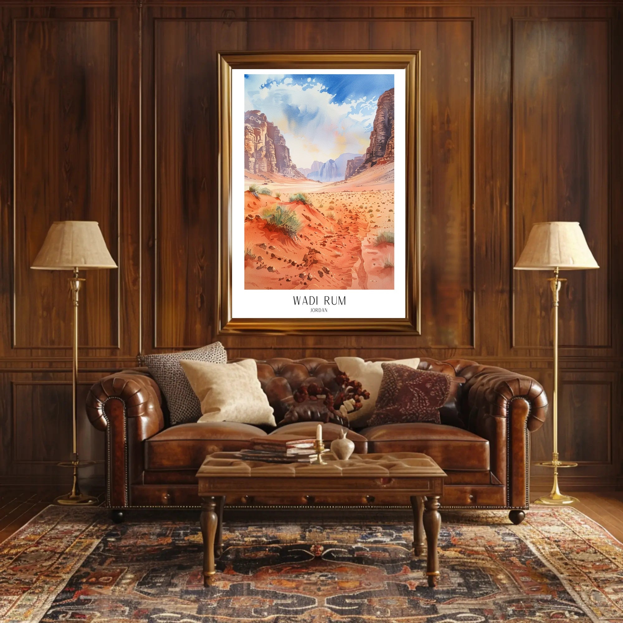 Wadi Rum Desert Adventure Art Travel Poster PosterGoat