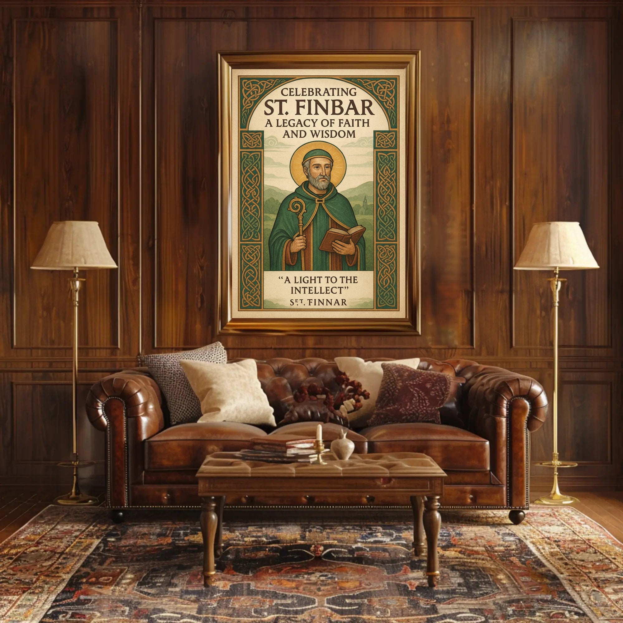 Celebrating St. Finbar Poster PosterGoat