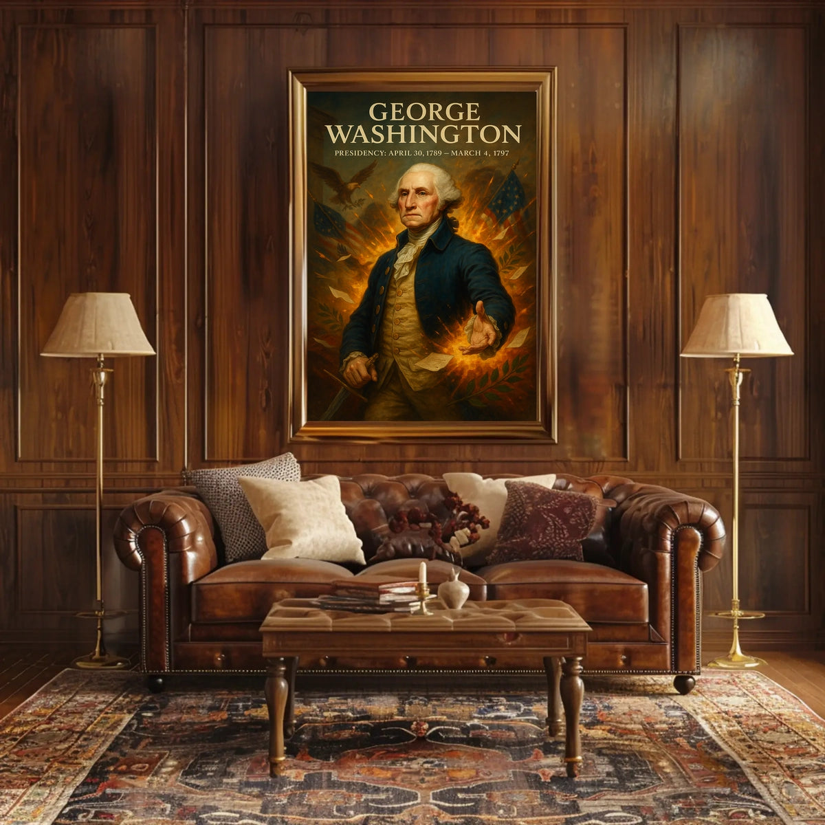 George Washington Presidential Legacy Historical Poster