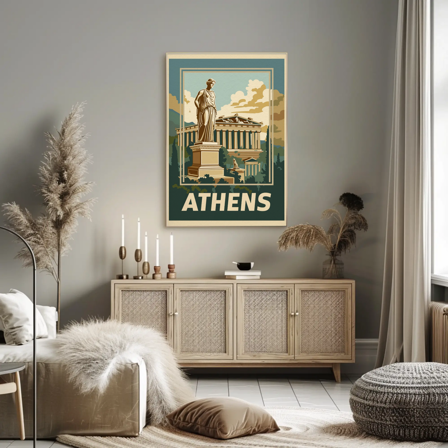 Athens Vintage Travel Poster