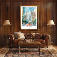 Vibrant Atlanta Cityscape Poster PosterGoat