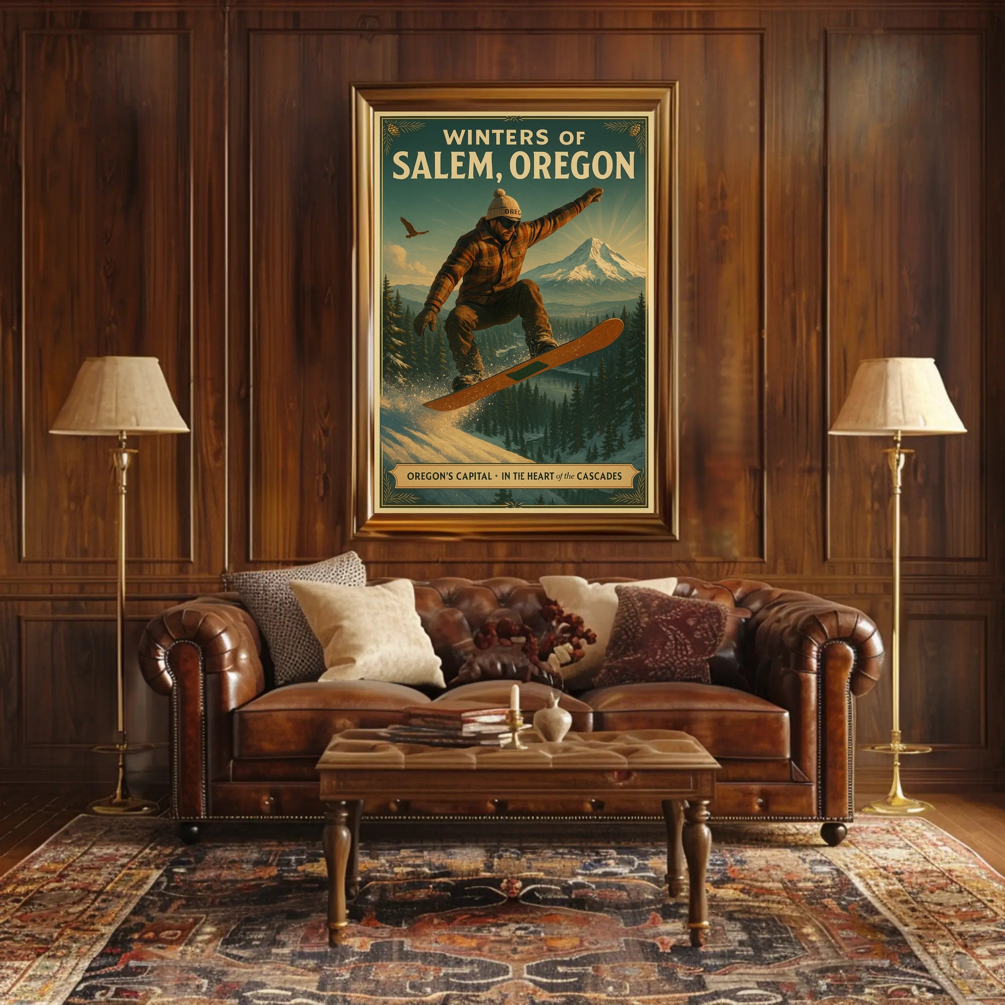 Winters of Salem, Oregon Poster