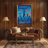 Chicago, IL The Windy City Poster