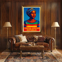Central African Republic Cultural Poster
