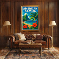 American Samoa Paradise Poster