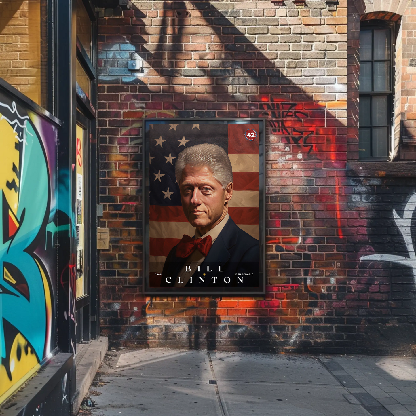 Bill Clinton 42nd President Of The United States Portrait