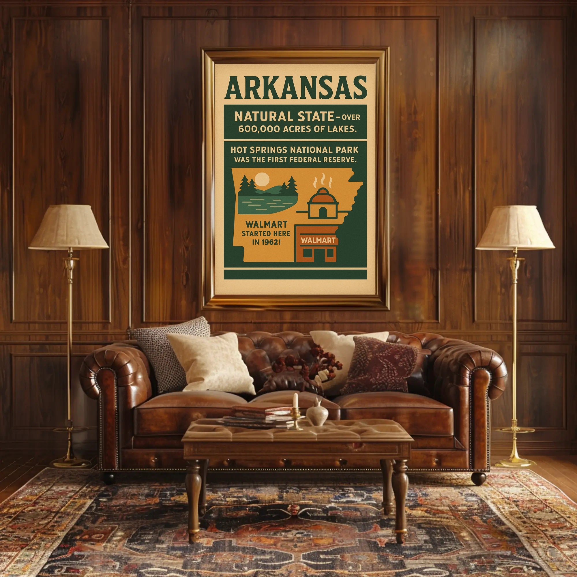 Discover Arkansas The Natural State Poster