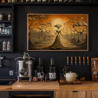 Surreal Dreamscape: Mystical Walk Through Fantasy or Mythology Poster