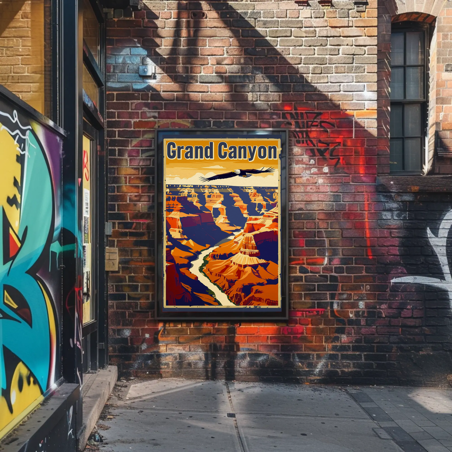Grand Canyon Eagle Poster